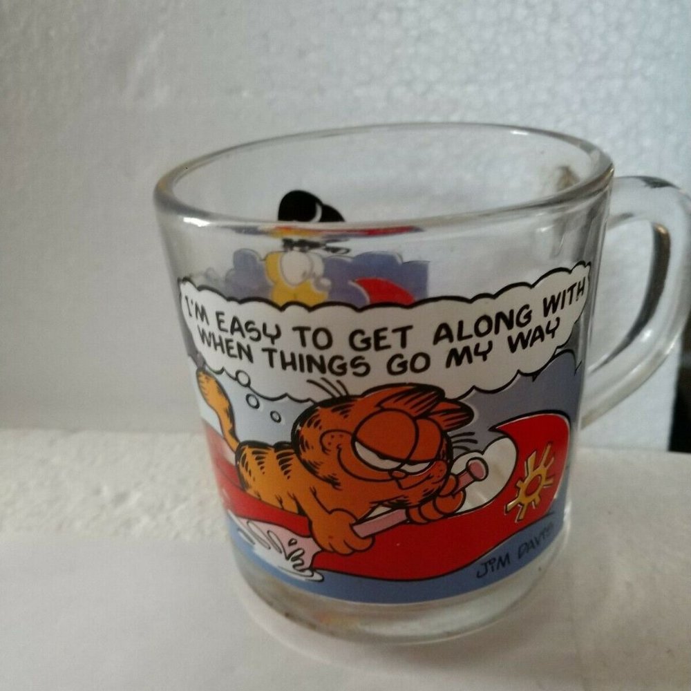 SOLD VTG. McDonald's Garfield Mug Made in USA Jim Davis - Picture 2 of 7